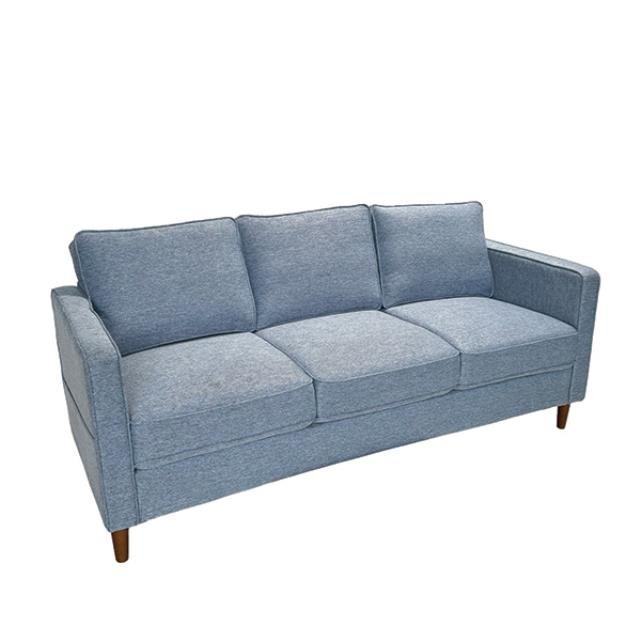 (40010356)SOFA-Light Denim Blue Sofa w|Side Pockets