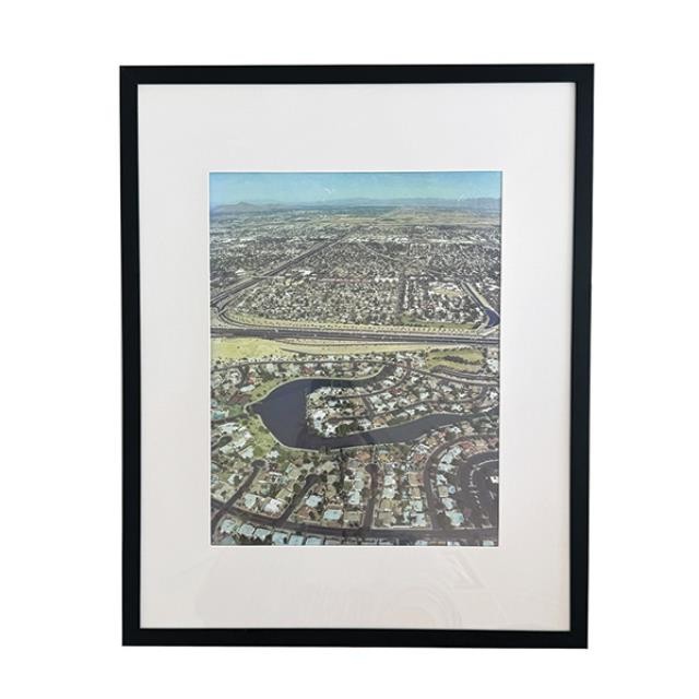 (HDEW0117)FRAMED PHOTOGRAPHY-Aerial View of Town I