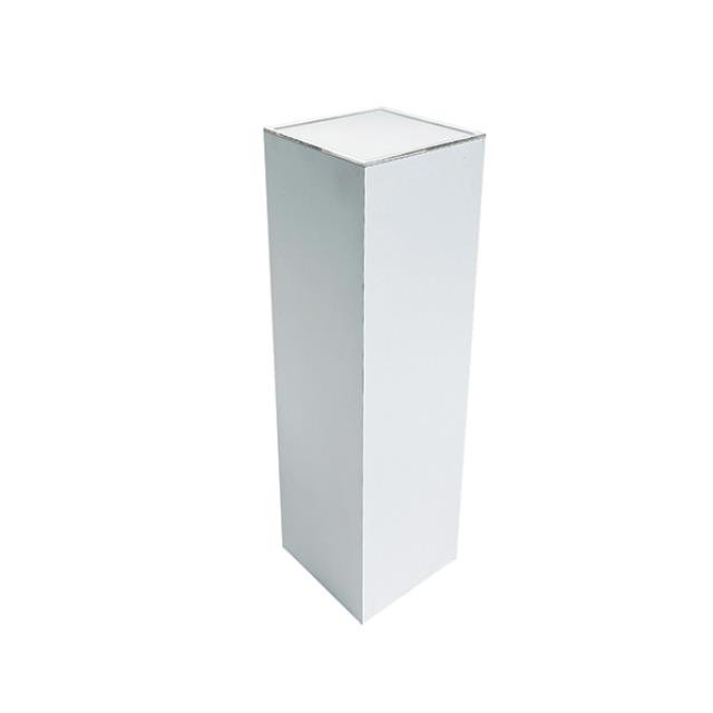 (40360723)PEDESTAL-White Laminate w|Light Up Top