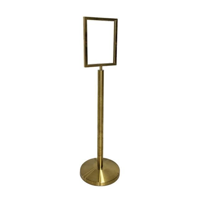 (89300016)Small Sign Holder-Gold Finish