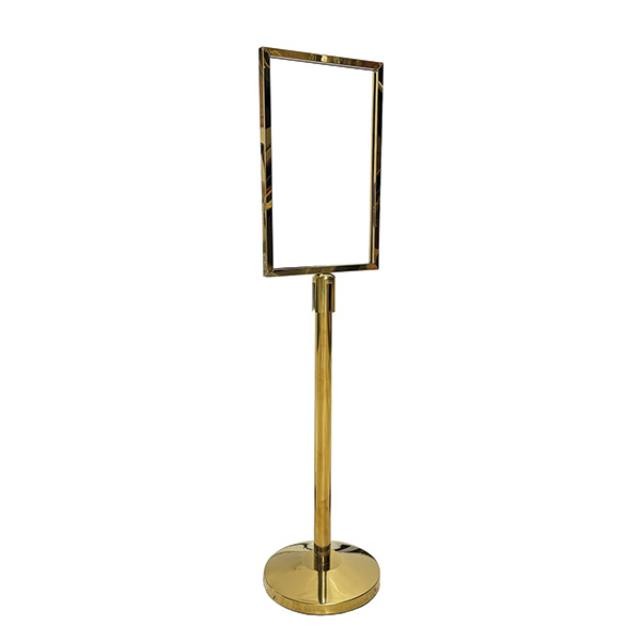 (89300017)Large Sign Holder-Gold Finish