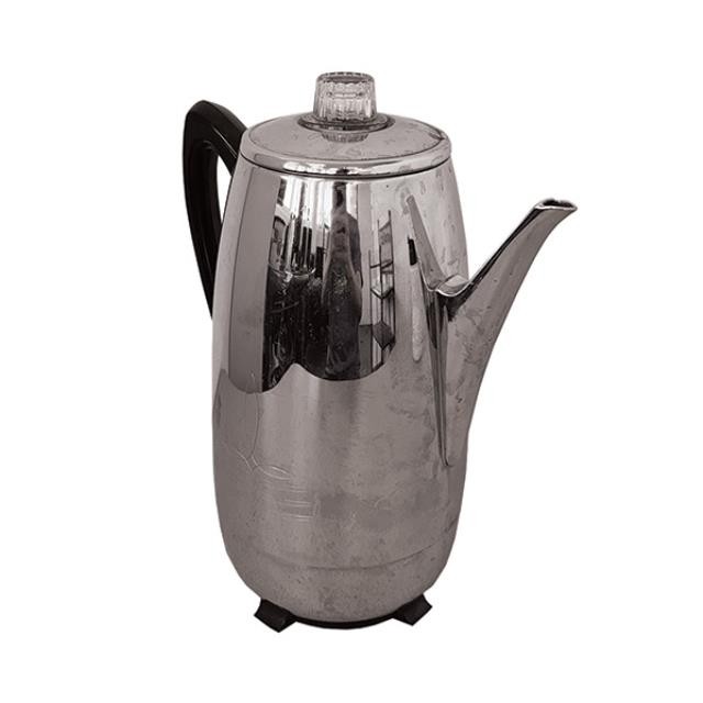 (33120062)PERCOLATOR-Vintage Chrome "CoffeeMatic"