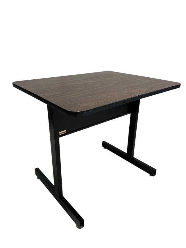 (40130368)COMPUTER DESK-Modern Laminate Top w|Black Base